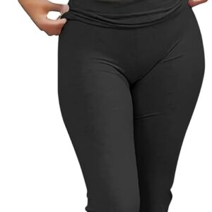 ANRABESS Lounge Sets for Women 2 Piece Foldover Yoga Flare Leggings Pants Crop Tops Casual Y2K Outfits Matching Tracksuit Set