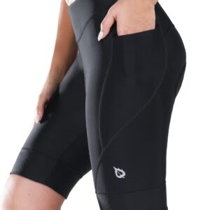 baleaf Women's Bike Shorts 4D Padded Cycling Spinning Road Bike Pockets Wide Waistband UPF50+