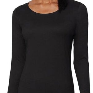 32 Degrees Heat Womens Ultra Soft Thermal Lightweight Baselayer Scoop Neck Long Sleeve Top