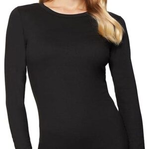 32 Degrees Heat Womens Ultra Soft Thermal Lightweight Baselayer Crew Neck Long Sleeve Top