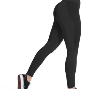Aoxjox Seamless Scrunch Legging for Women Asset Tummy Control Workout Gym Fitness Sport Active Yoga Pants