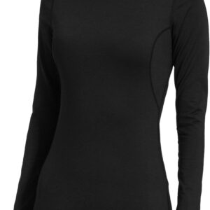 baleaf Women's Thermal Tops Fleece Shirts Running Workout Athletic Base Layer Warm Cold Weather Gear Mock Neck