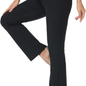 Agenlulu High Waist Yoga Dress Pants for Women Petite/Regular/Tall Bootcut Pull On Work Slacks for Women 28"/29.5"/31.5"