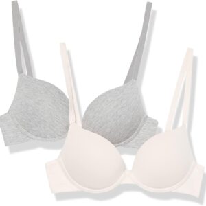 Amazon Essentials Women's Push-Up Cotton Bra, Pack of 2
