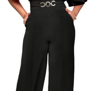 acelyn Elegant Jumpsuit for Women Dressy Sexy Plus Size Wide Leg Pant Suit One Piece Party Outfits