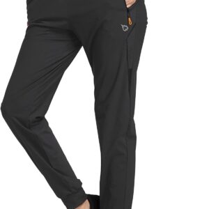 baleaf Women's Joggers Running Hiking Pants Lightweight Quick Dry Athletic Travel Workout with Zipper Pockets