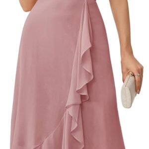 BeryLove Formal Dresses for Women 2025 Wedding Guest with Slit Cocktail Elegant Lace Long Prom Dress