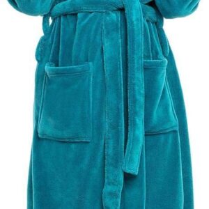 Alexander Del Rossa Womens Robe, Long Plush Bathrobe with Hood, Hooded Robes for Women Plus Size Bath Robe
