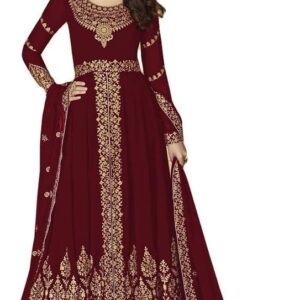 Alamara Fashion Ready to Wear Indian Pakistani Party & Wedding Anarkali Suit with Matching Dupatta for Women