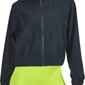 altiland Women's Athletic Running Yoga Gym Track Zip Up Cropped Jackets UPF 50+ Sun Protection Long Sleeve Workout Shirts