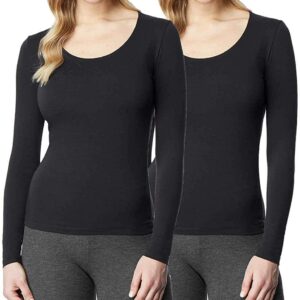 32 Degrees Women's 2 Pack Ultra Light Thermal Baselayer Scoop Top