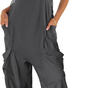 ANRABESS Women Overalls Jumpsuits Loose Casual Dressy Sleeveless Baggy Harem Pants Romper Jumpers 2025 Trendy Summer Outfits