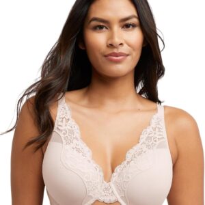 Bali Women's Lace Underwire Bra, One Smooth U Comfort Stretch Full-Coverage Convertible Bra