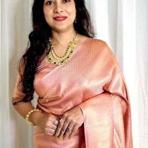 Banarasi kanjivaram Sarees for Women's Indian Saree Fancy Wedding saree Party Wear sari & Blouse Piece.