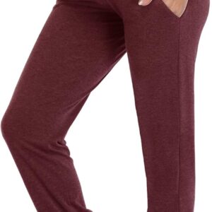 AMPOSH Women's Maternity Pants Stretchy Lounge Workout Pants Casual Loose Comfy Pregnancy Joggers with Pockets