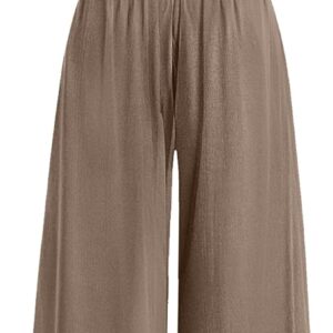 ANRABESS Womens Jumpsuits Dressy Summer Casual One Piece Outfits High Neck Tank Top Wide Leg Pants Rompers Jumper Pockets