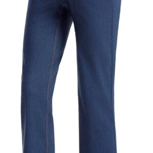 AFITNE Women's Stretch Maternity Jeans Over The Belly Straight Leg Pregnancy Pants with Denim Like Material