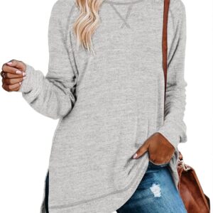 Aokosor Tunic Tops for Women 2025 Long Sleeve Shirts for Leggings Loose Fit Sweaters