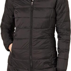Amazon Essentials Women's Regular-Fit Lightweight Water-Resistant Packable Hooded Puffer Coat (Available in Plus Size)