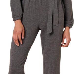Amazon Essentials Women's Knit Surplice Jumpsuit (Available in Plus Size)