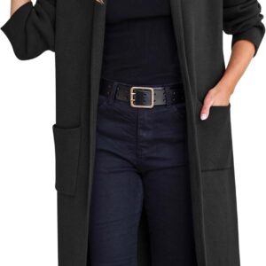 ANRABESS Women's Cardigan Long Sweater Oversized Open Front Knit Duster Coat 2024 Trendy Lady Fall Coatigan Outerwear