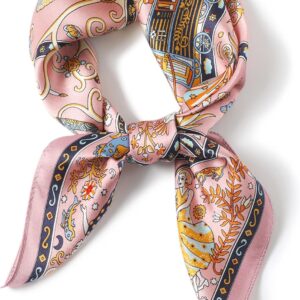 100% Pure Mulberry Silk Scarfs 26"x26" Square Scarf Women Neckerchief Headscarf hair scarf bandana Gift Packed