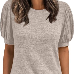 AUTOMET Womens Summer Tops Dressy Casual Blouses Business Short Sleeve Shirt 2025 Cute Trendy Sweater