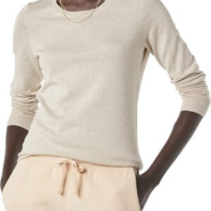 Amazon Essentials Women's Long-Sleeve Lightweight Crewneck Sweater (Available in Plus Size)