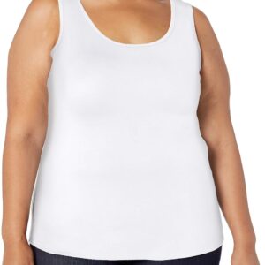Amazon Essentials Women's Plus Size Tank Top, Multipacks